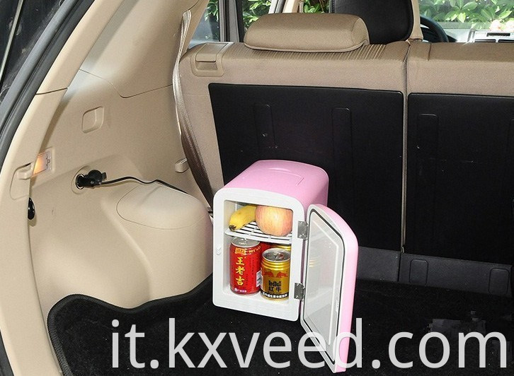 Colore blu 4L 6 lattine Mini frigorifero ricaricabile per auto per auto